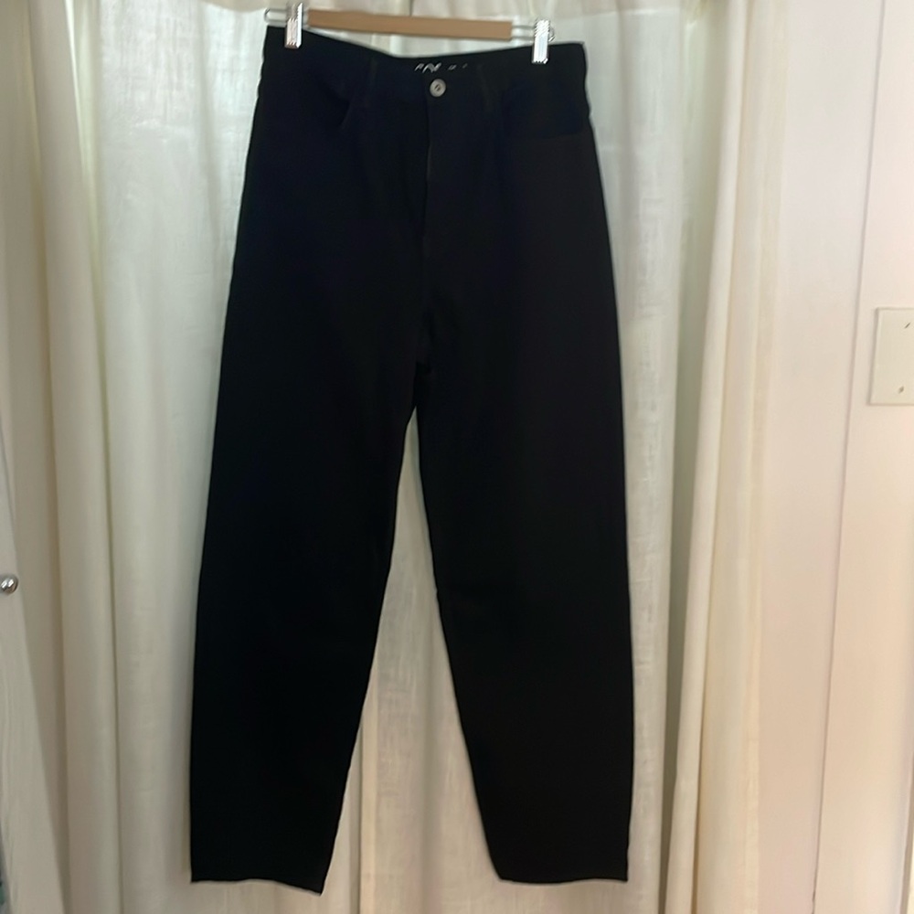 COS barrel leg jeans black